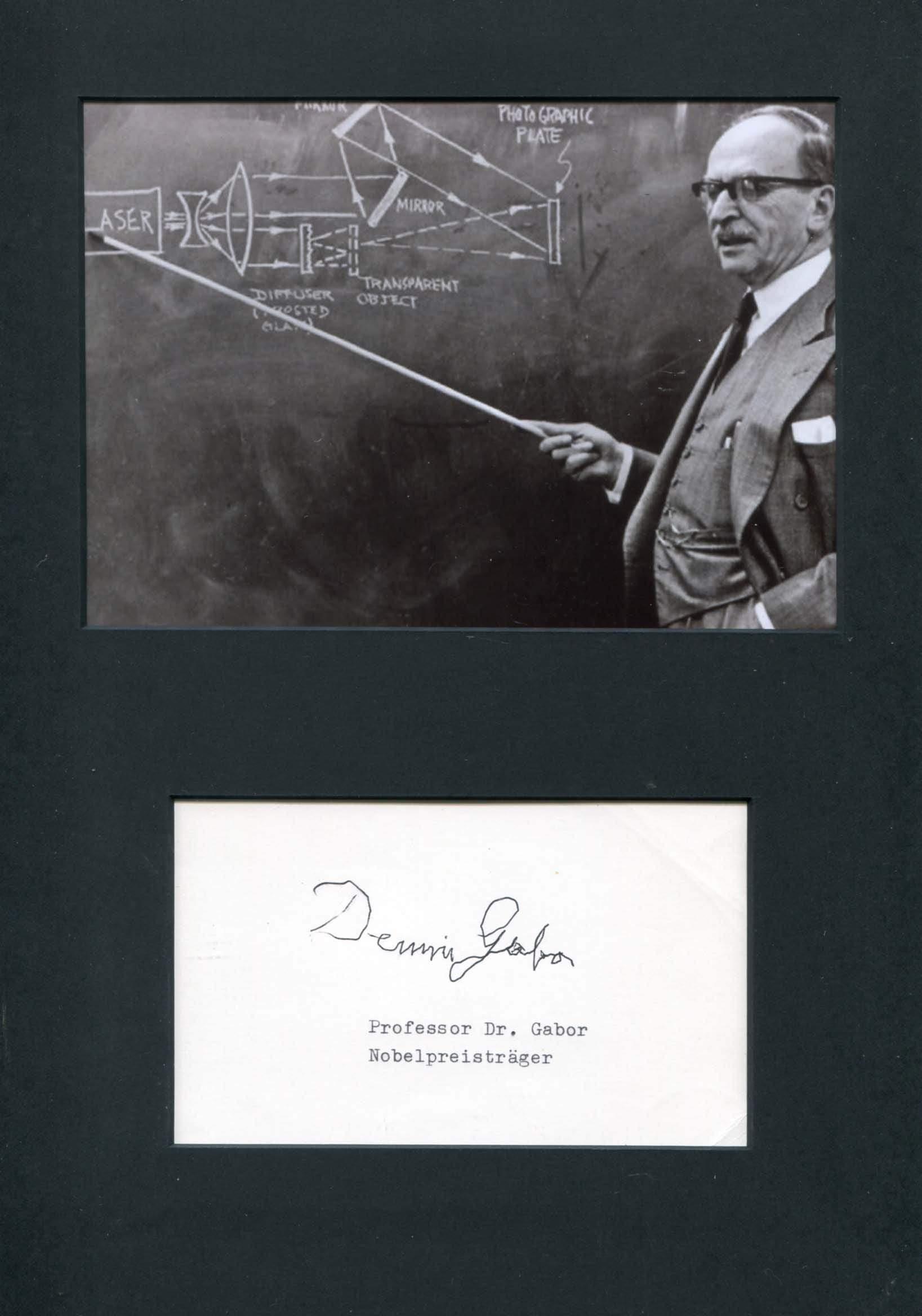Gabor, Dennis autograph
