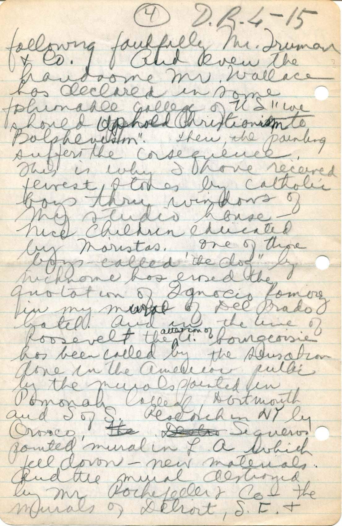 Rivera, Diego autograph