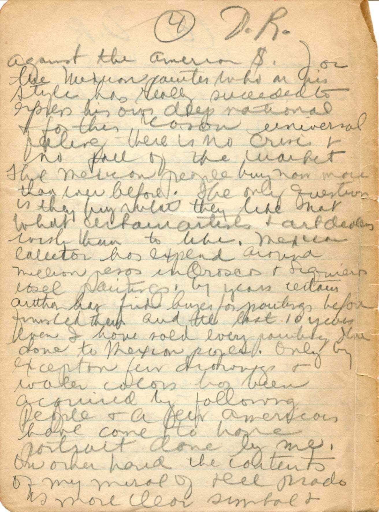 Rivera, Diego autograph