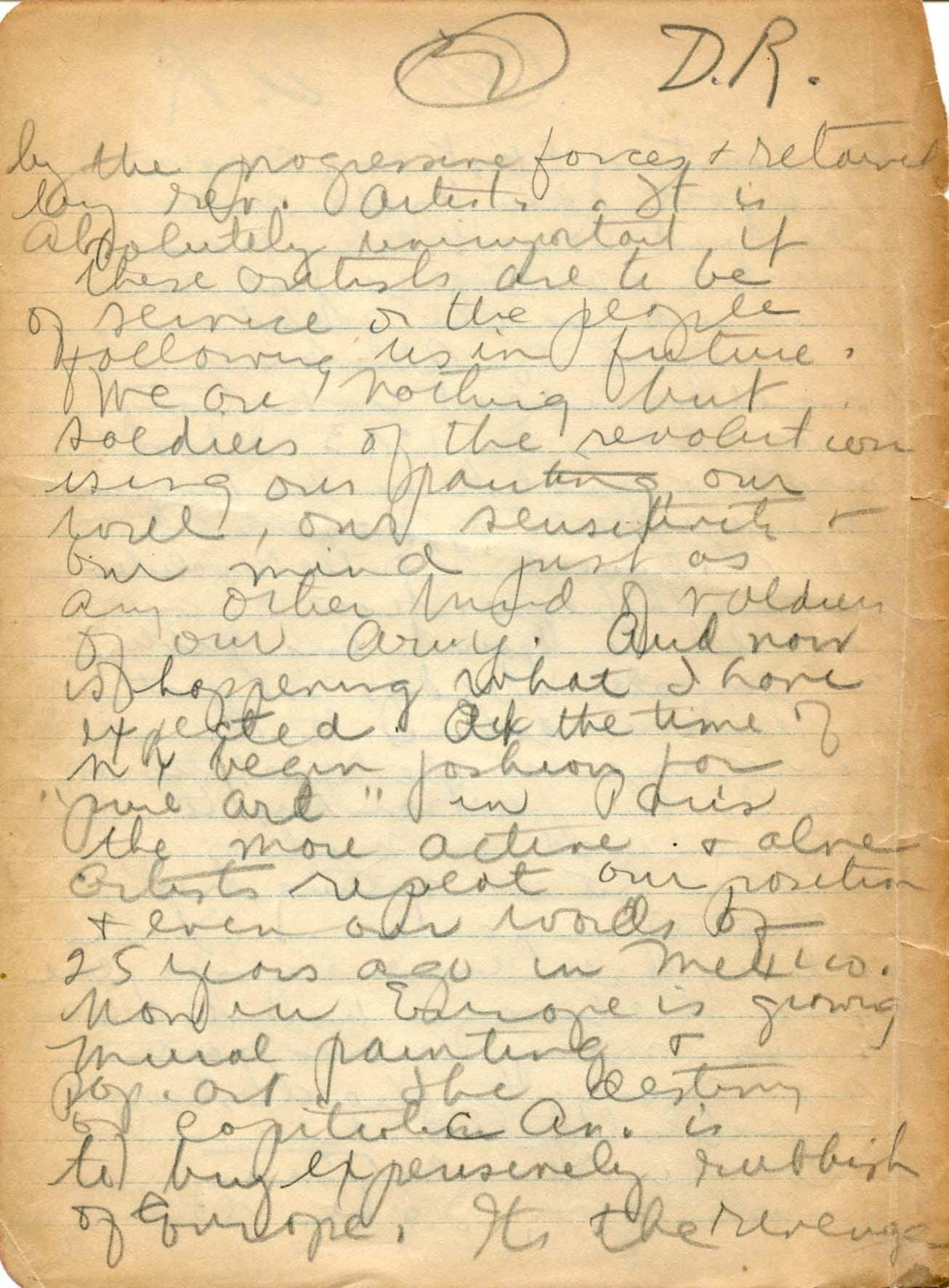 Rivera, Diego autograph