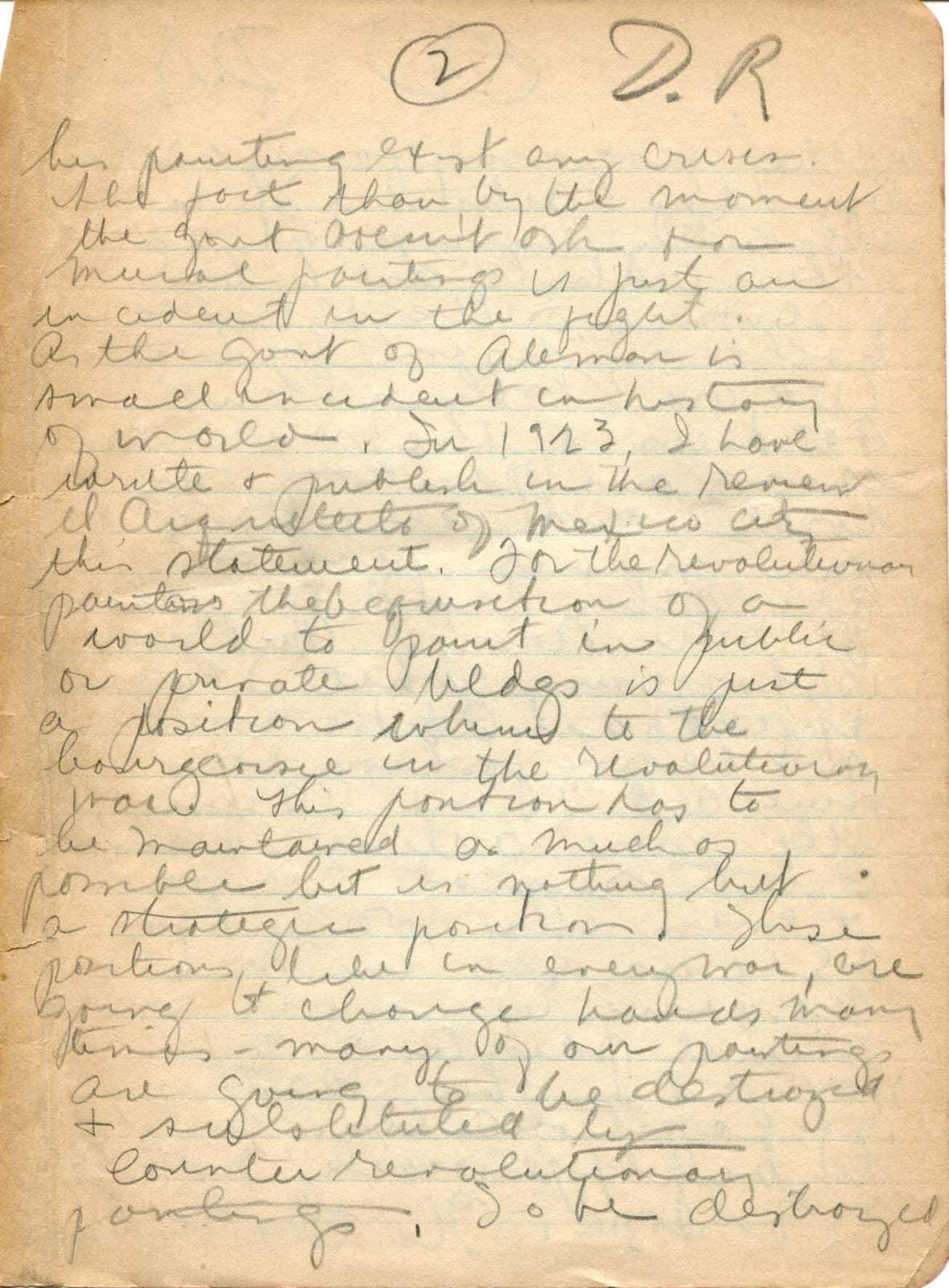 Rivera, Diego autograph