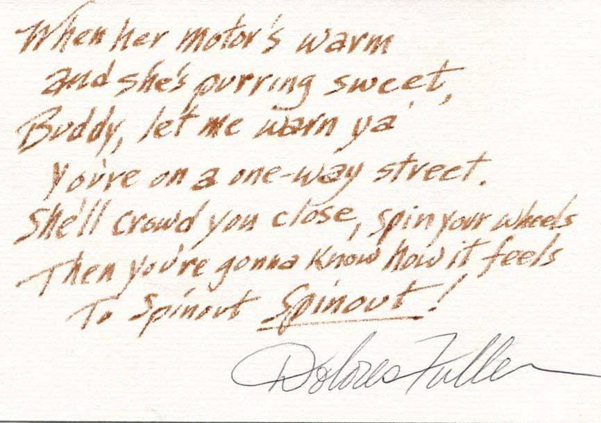 Fuller, Dolores autograph