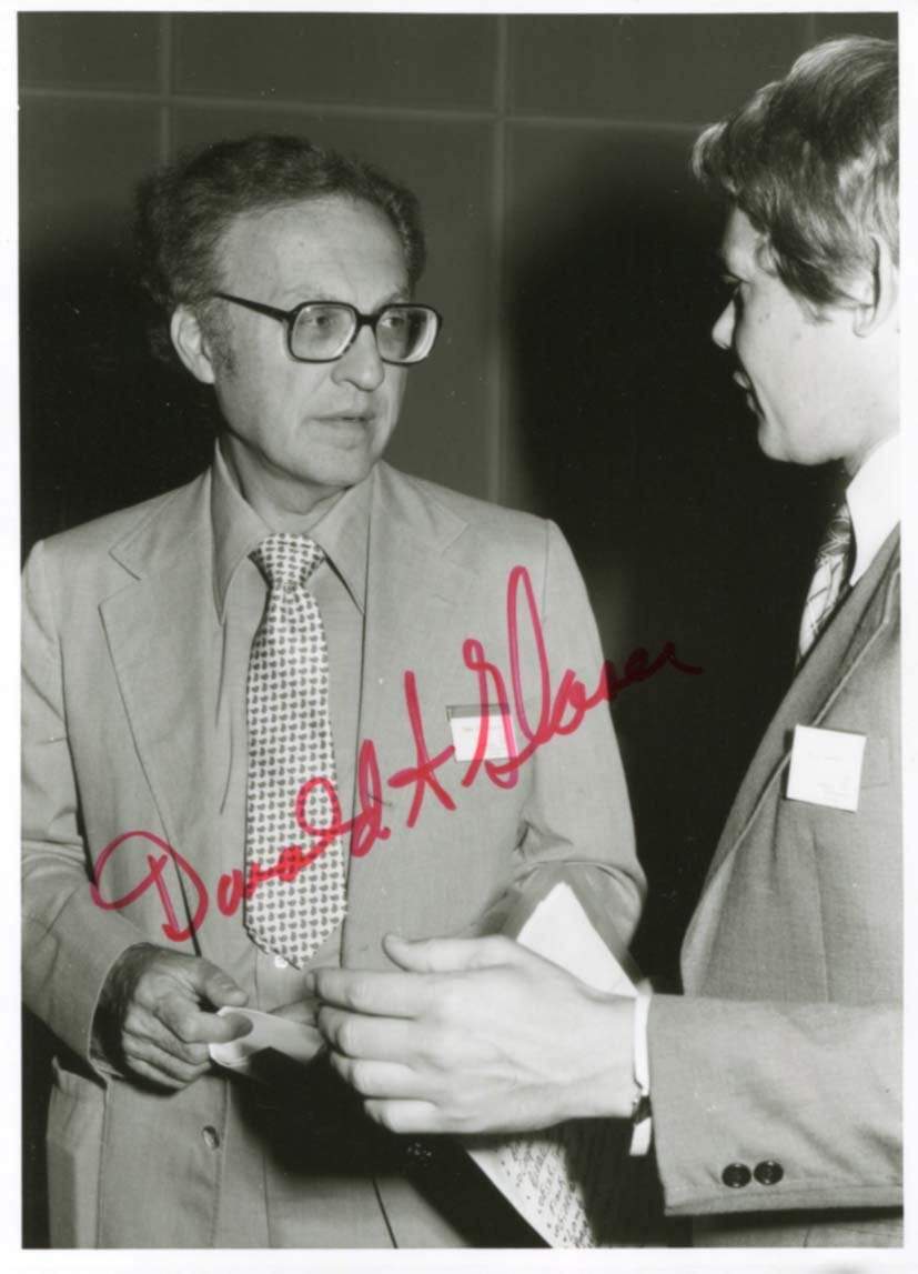 Donald Arthur Glaser autograph Signed vintage photograph