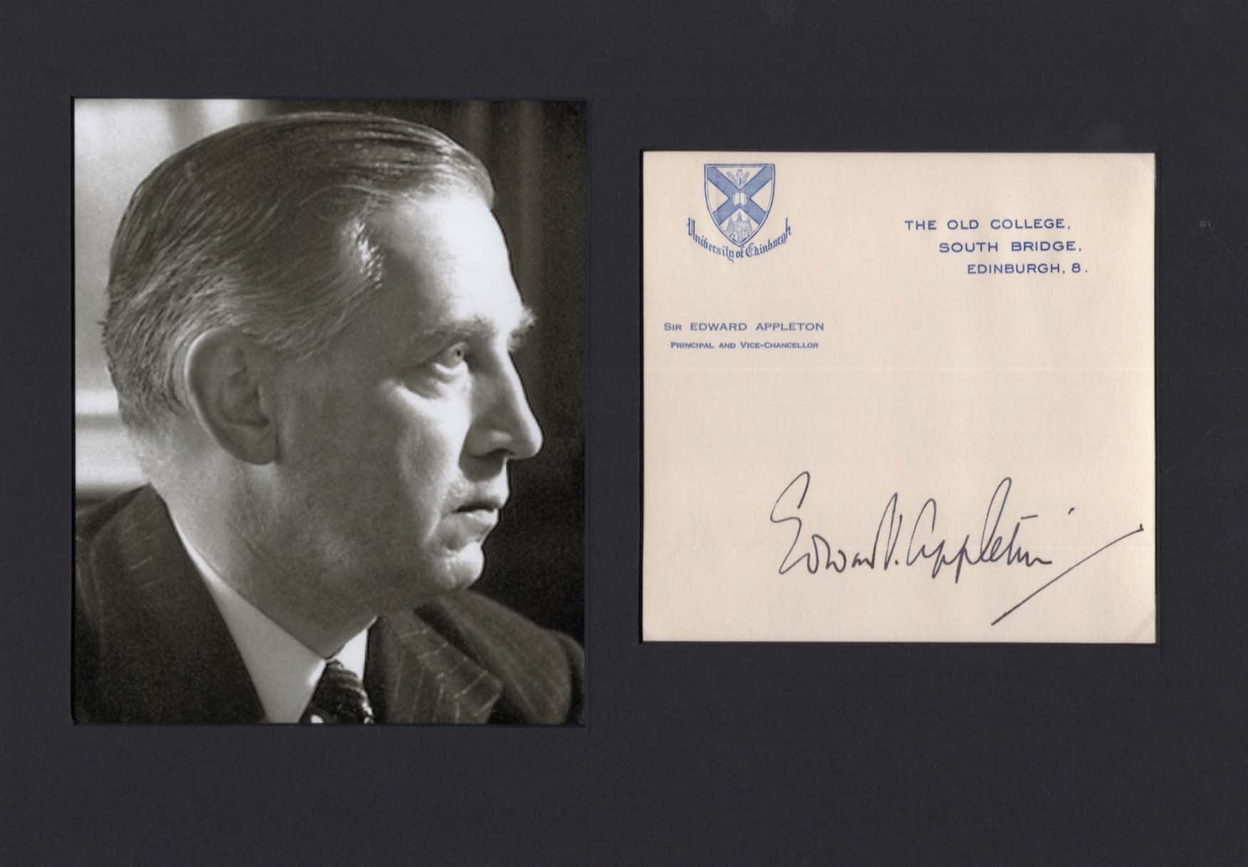 Edward Victor Appleton Autograph Autogramm | ID 7763806552213