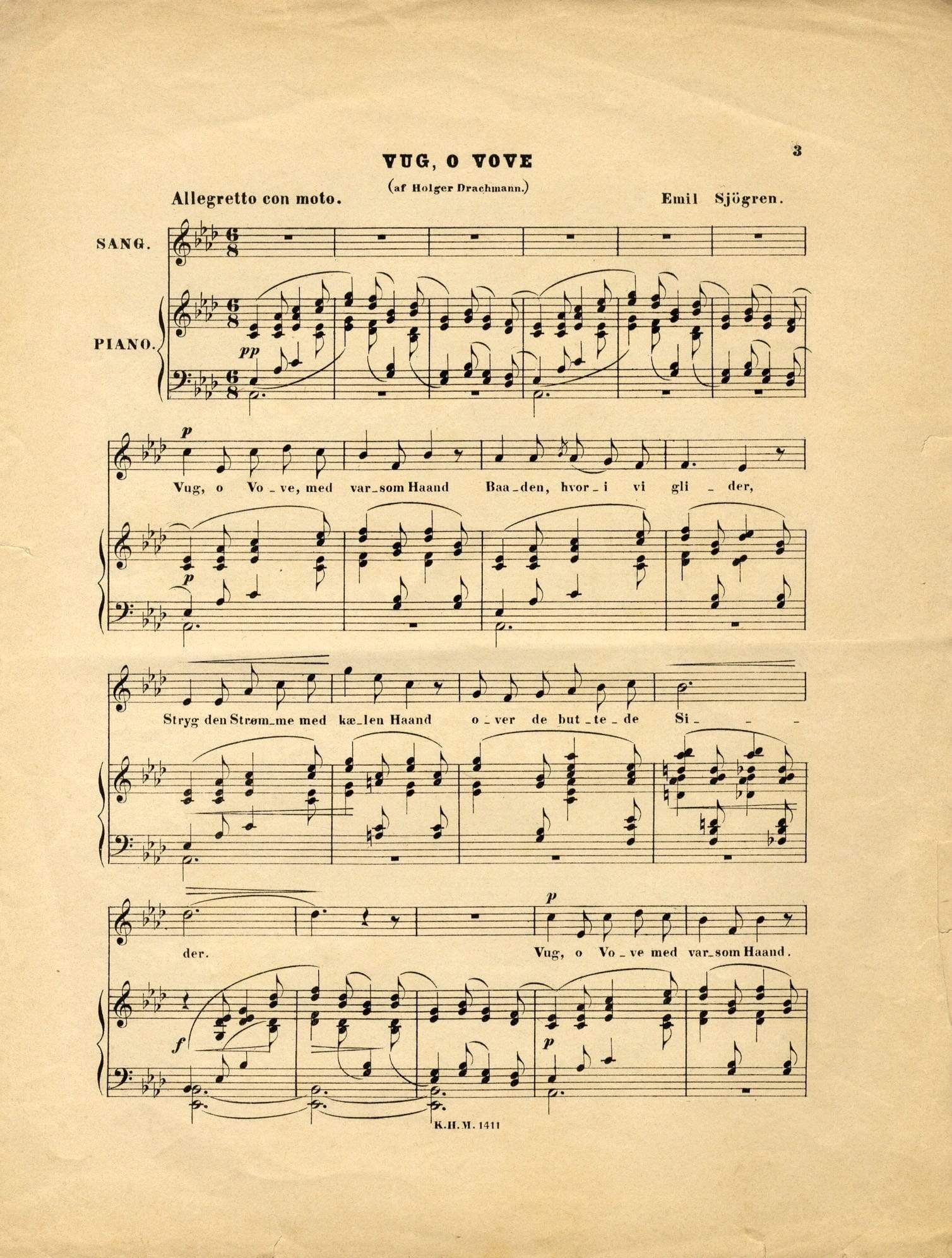 Sjögren, Emil autograph