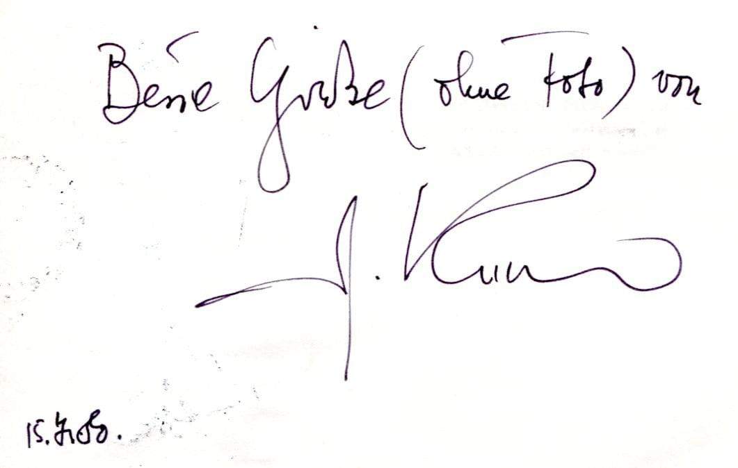 Kishon, Ephraim autograph