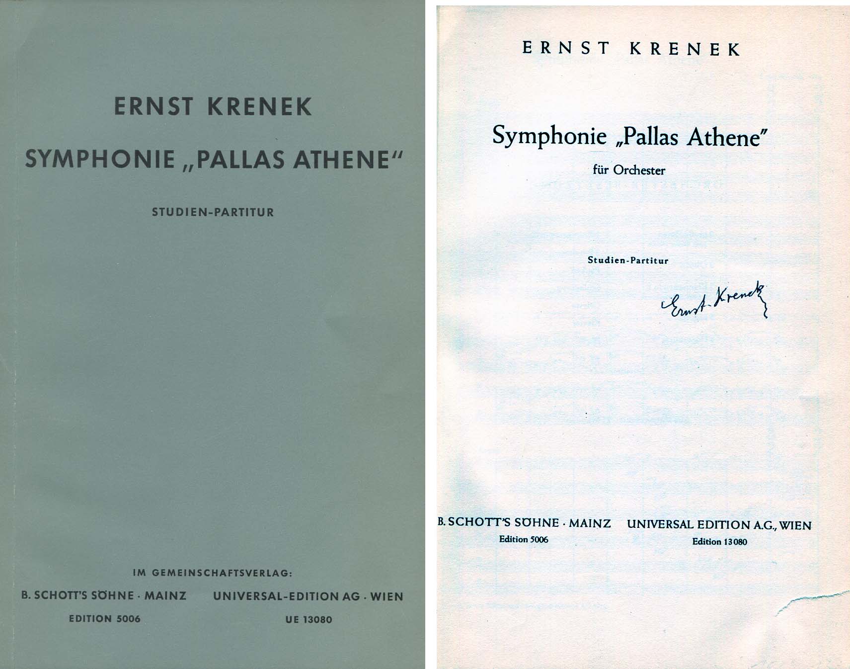 Ernst Krenek Autograph Autogramm | ID 7144646836373