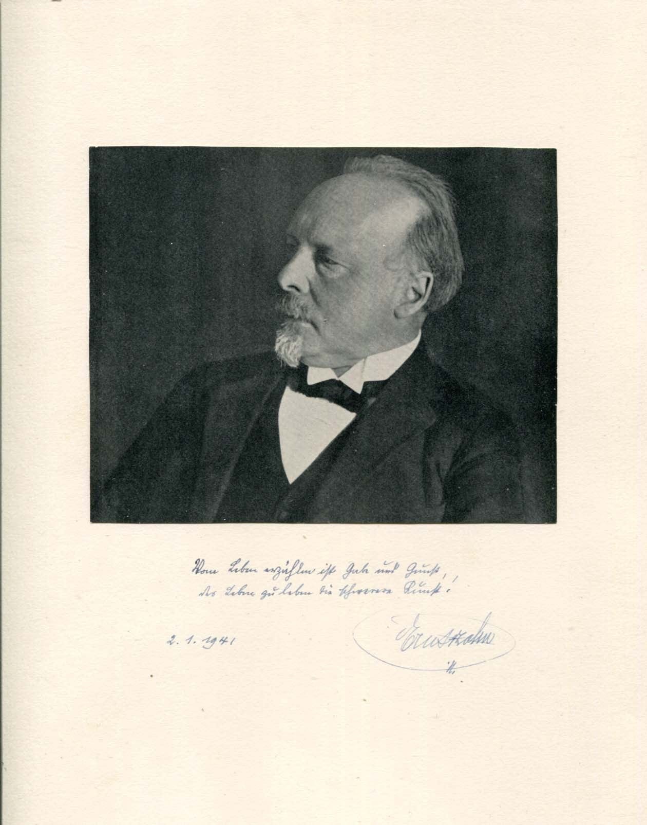 Ernst Zahn Autograph Autogramm | ID 7561715810453