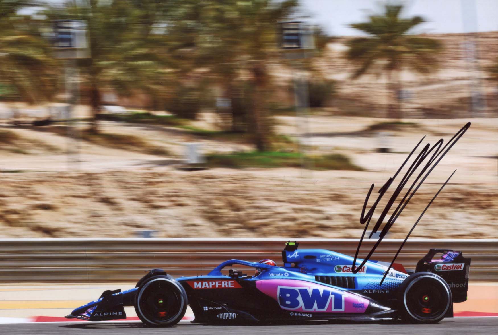 Esteban Ocon Autograph