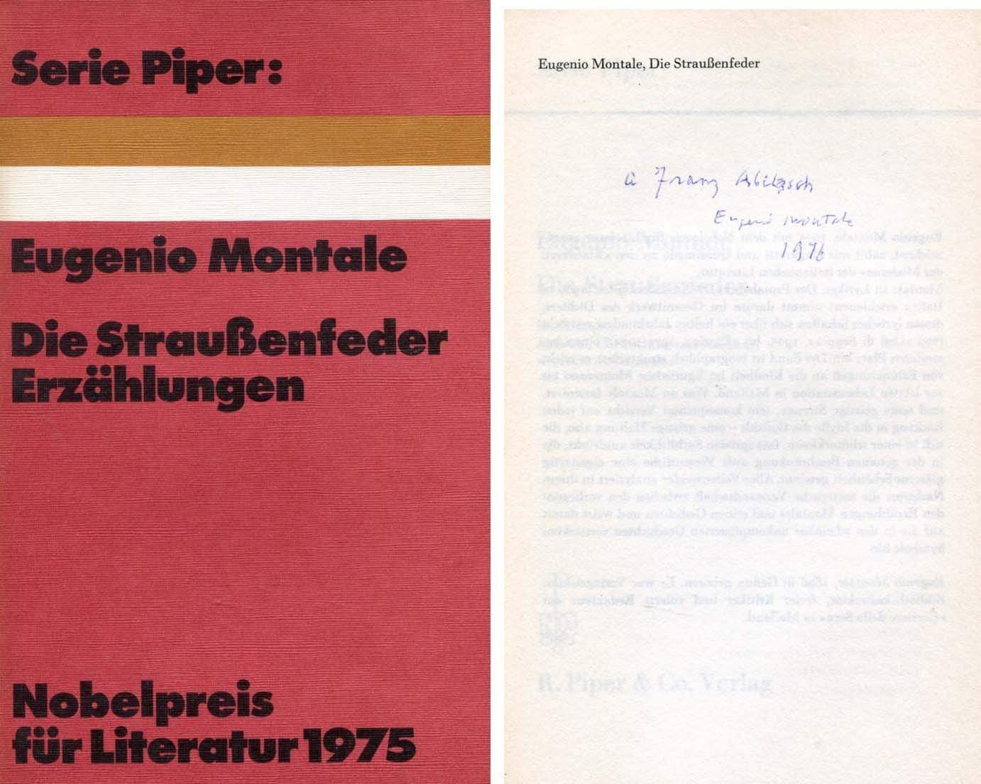 Montale, Eugenio autograph