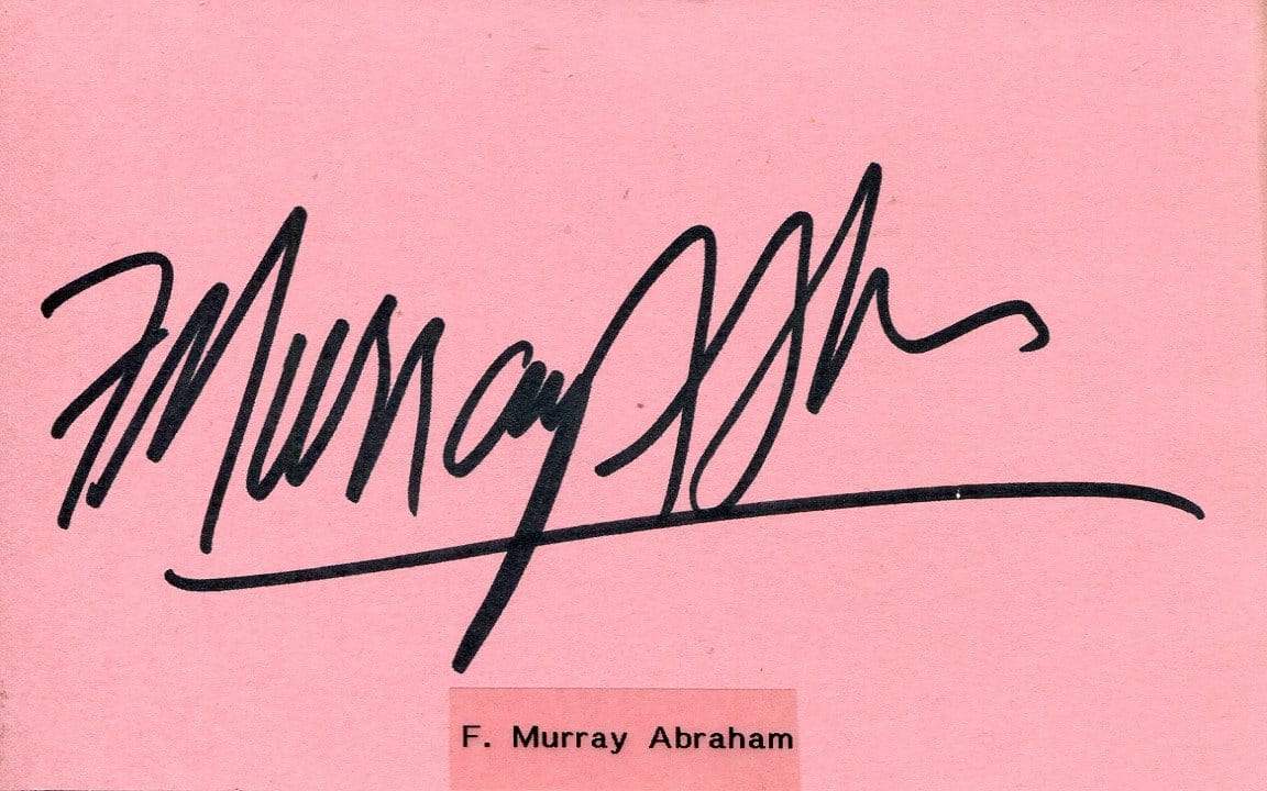 Abraham, F. Murray autograph