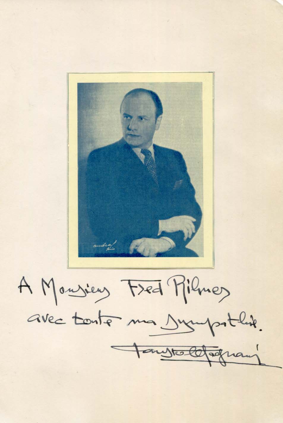 Fausto Magnani Autograph
