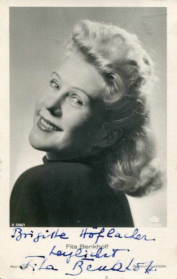 Fita Benkhoff Autograph Autogramm | ID 7088934682773