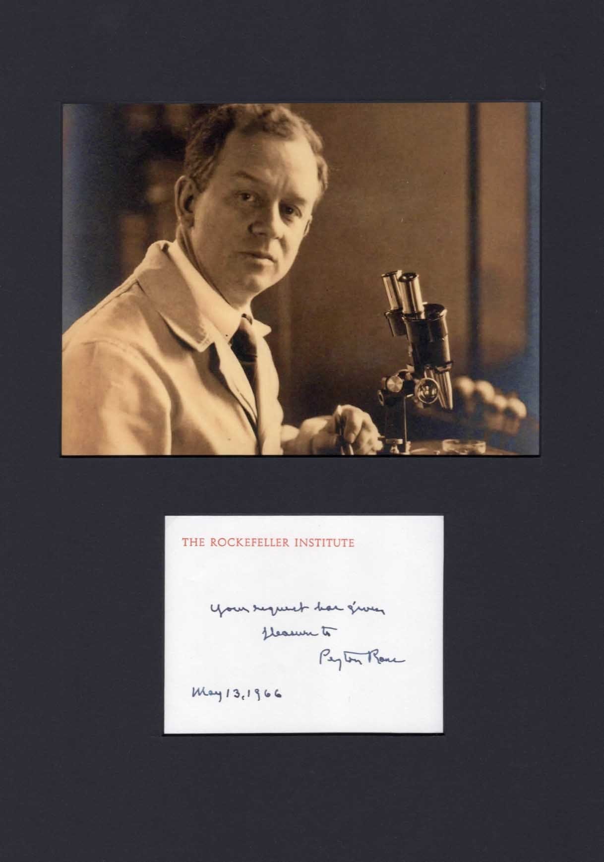 Francis Peyton Rous Autograph Autogramm | ID 7376369516693