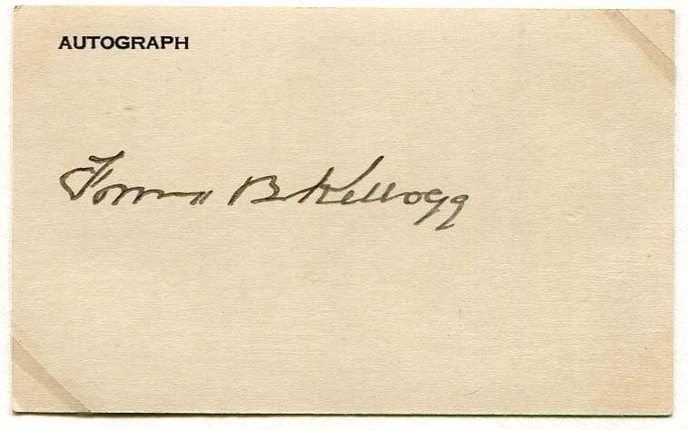 Kellogg, Frank B. autograph