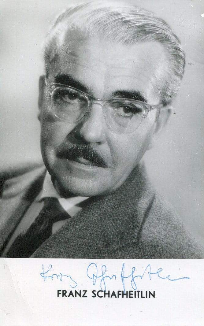 Schafheitlin, Franz autograph