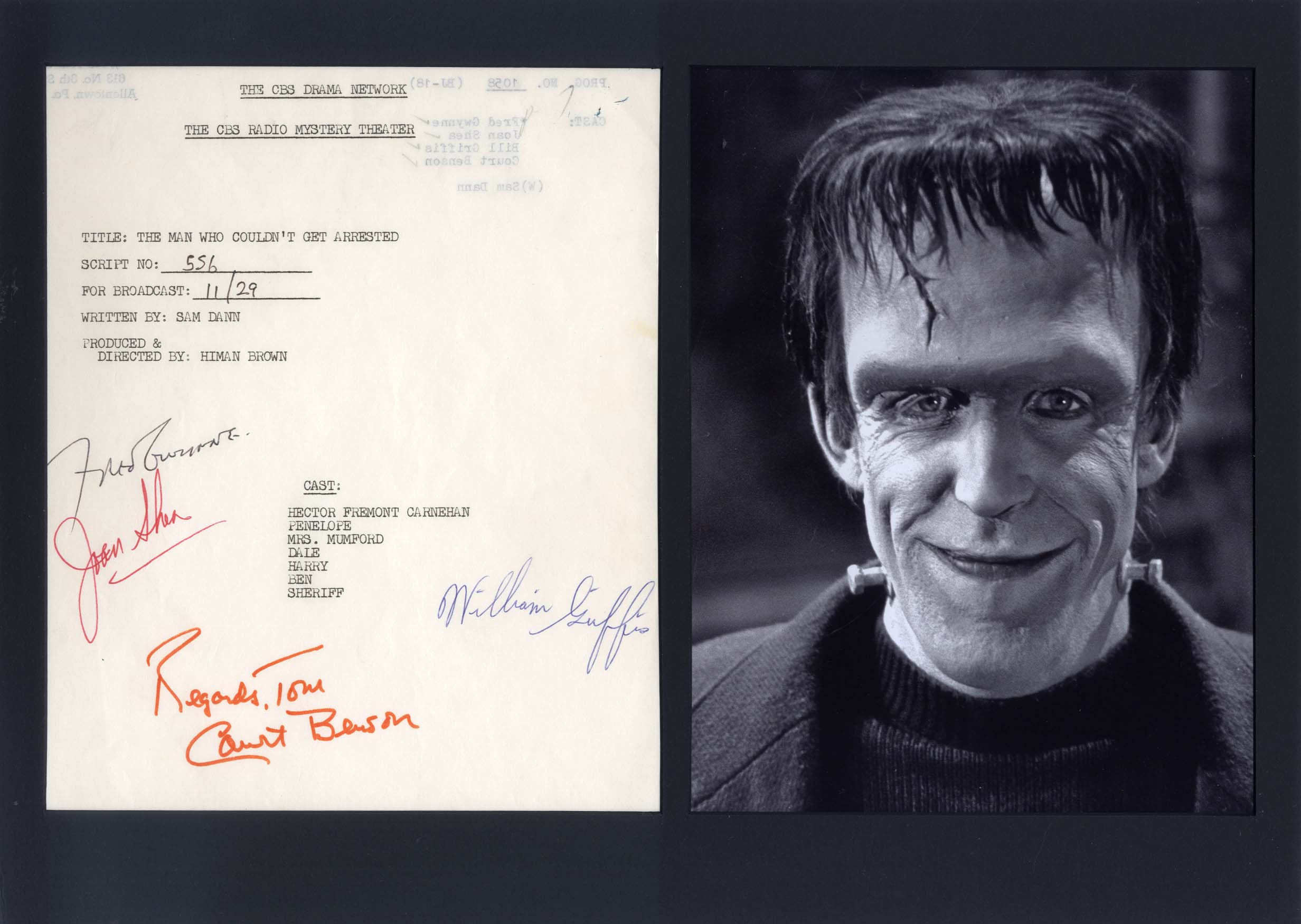 Fred Gwynne Autograph Autogramm | ID 7586111062165