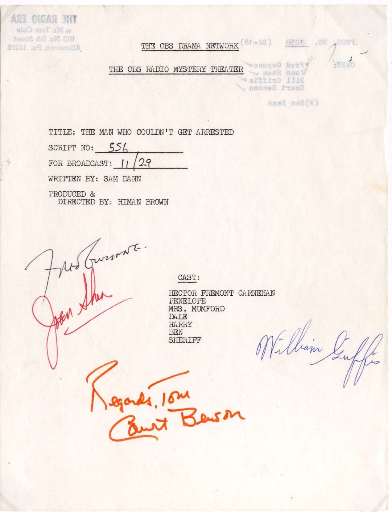 Fred Gwynne Autograph Autogramm | ID 7586111062165