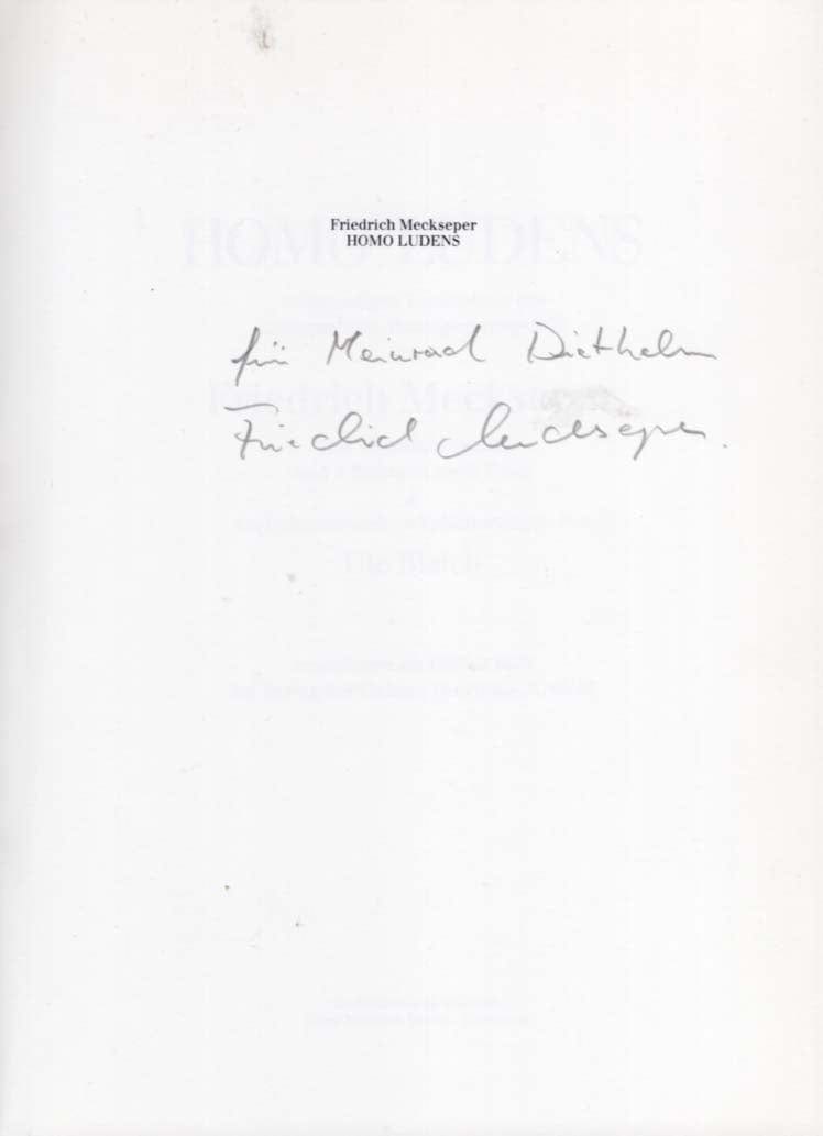 Friedrich Meckseper Autograph Autogramm | ID 7628401311893