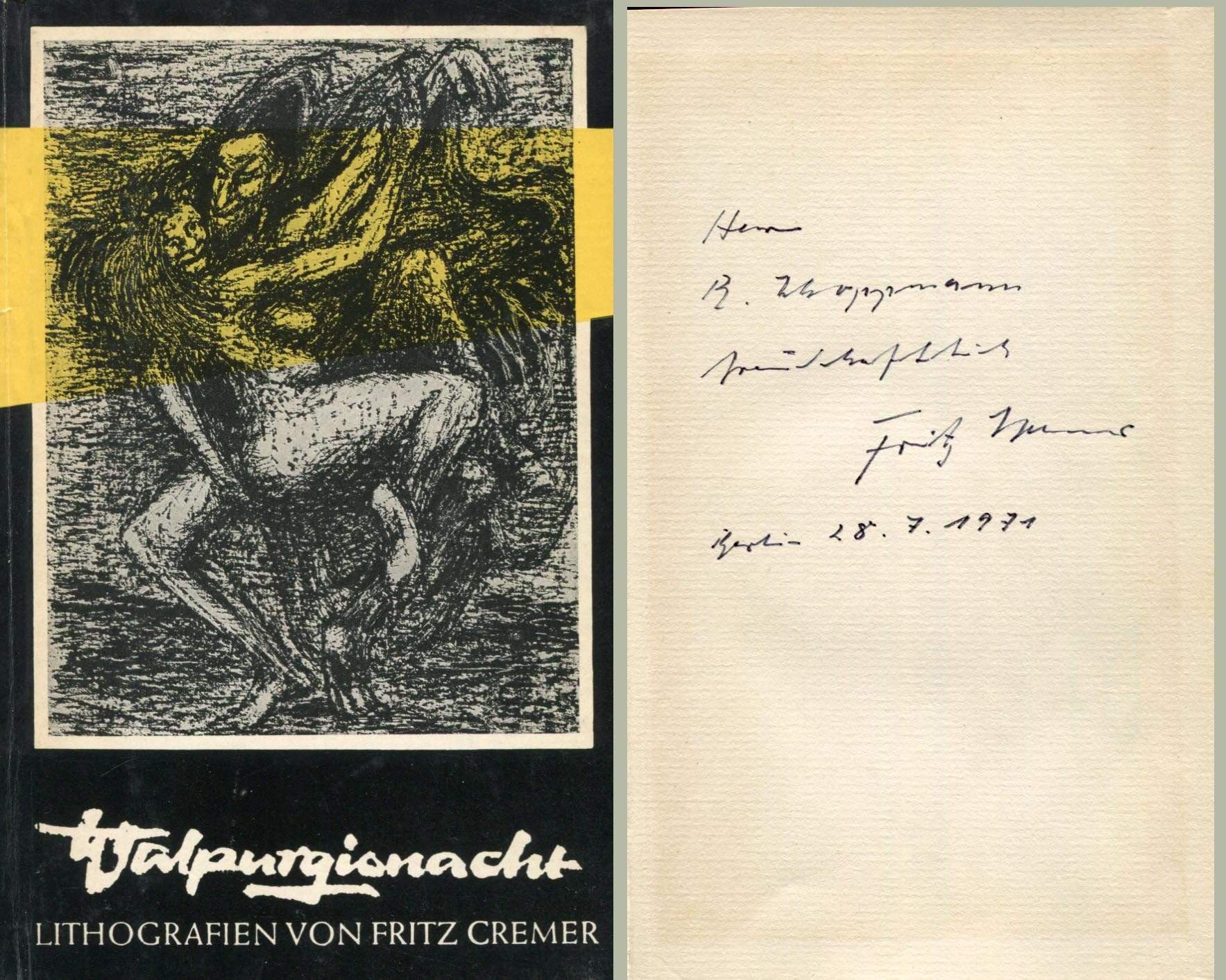 Cremer, Fritz autograph