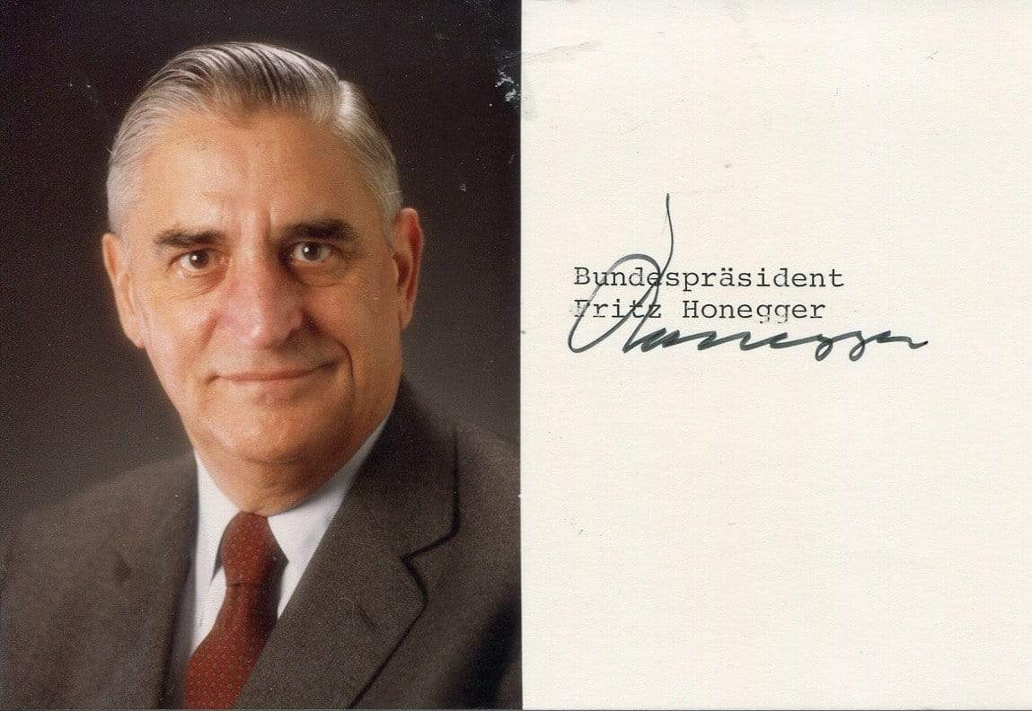 Fritz Honegger Autograph Autogramm | ID 6958965293205