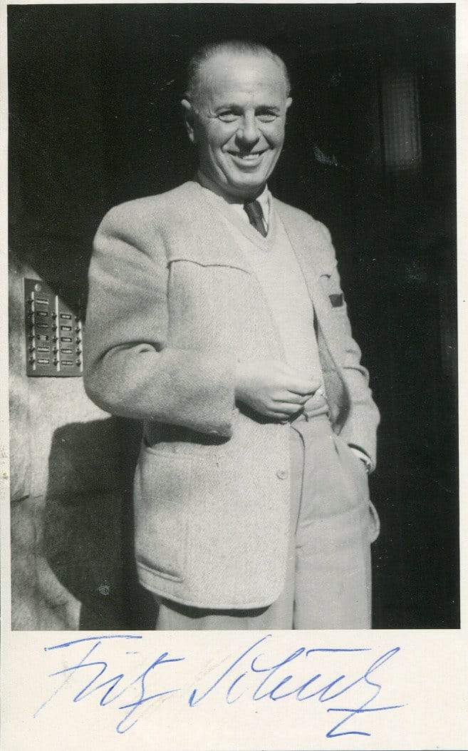 Schulz, Fritz autograph