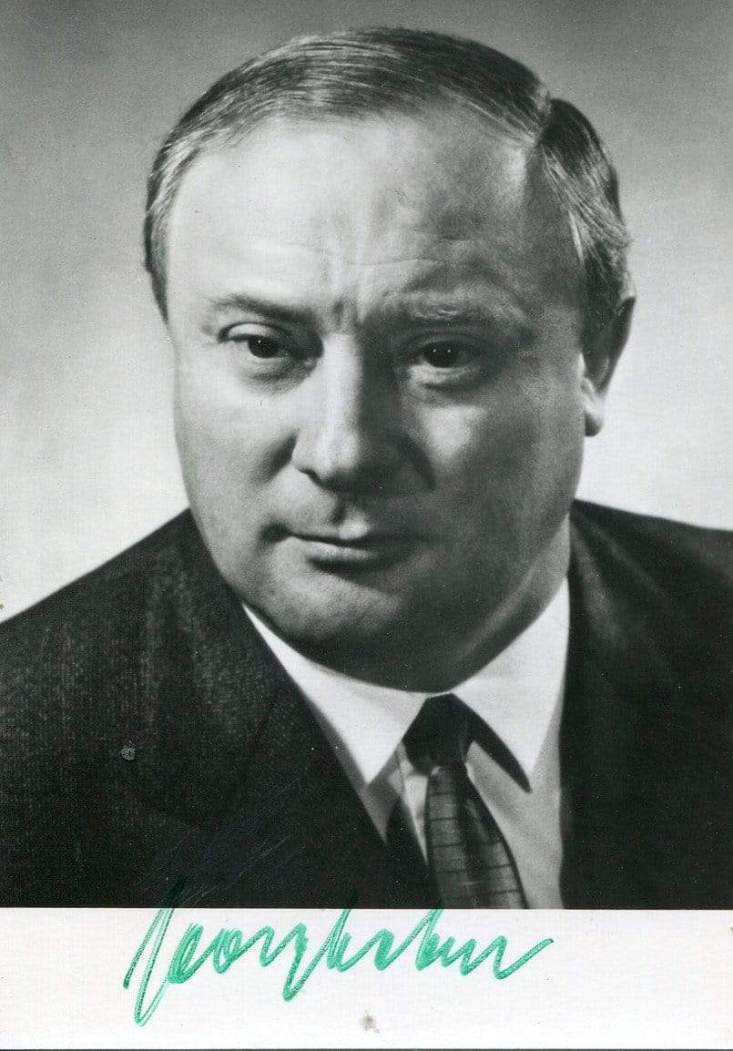 Leber, Georg autograph