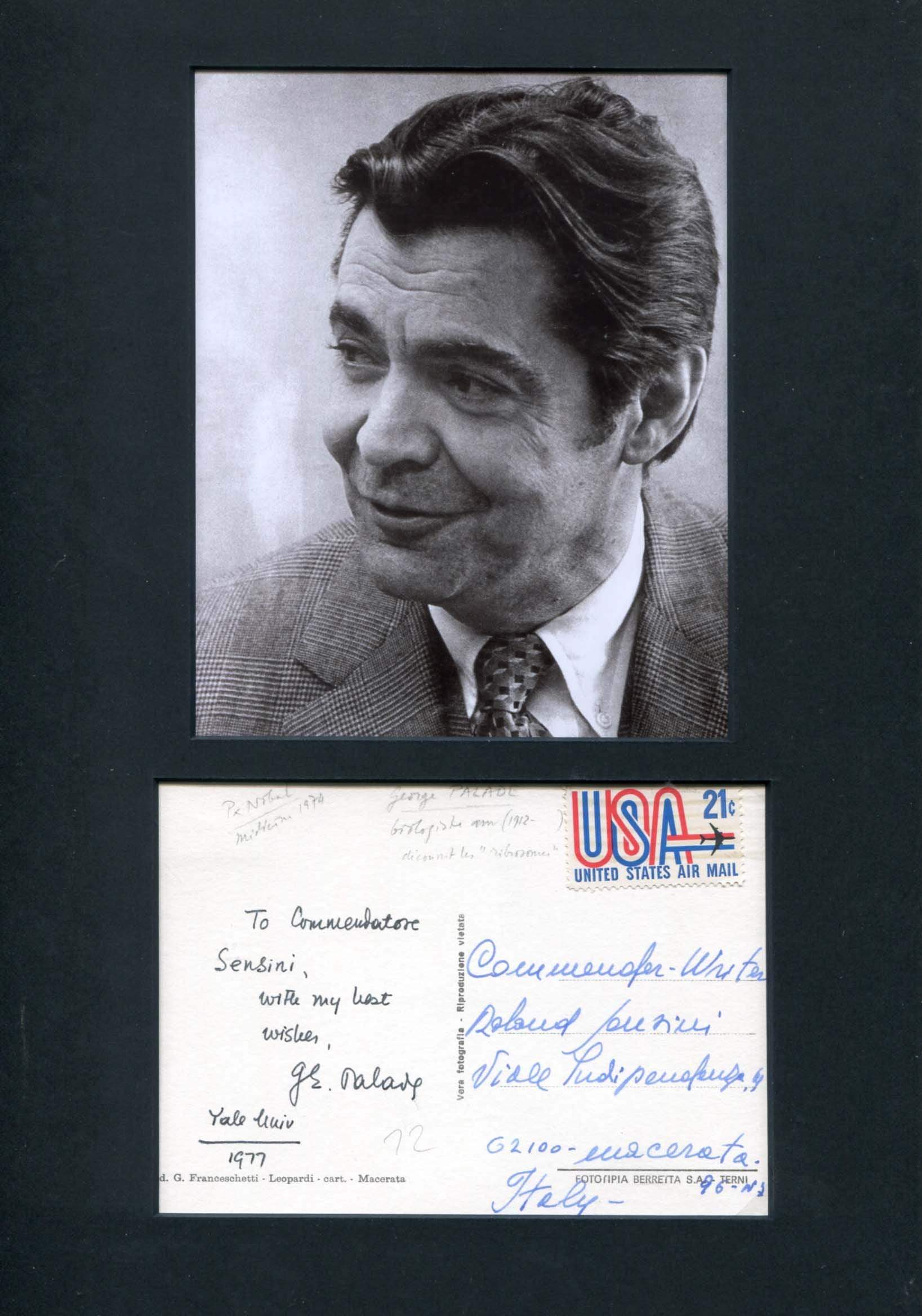 Palade, George Emil autograph