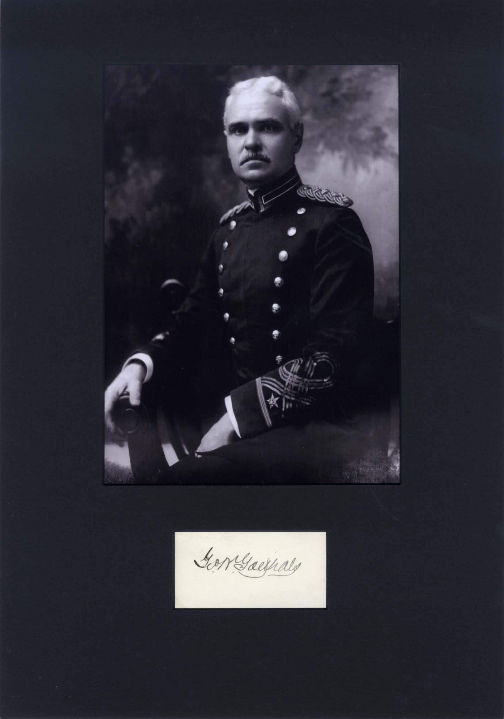 Goethals, George Washington autograph