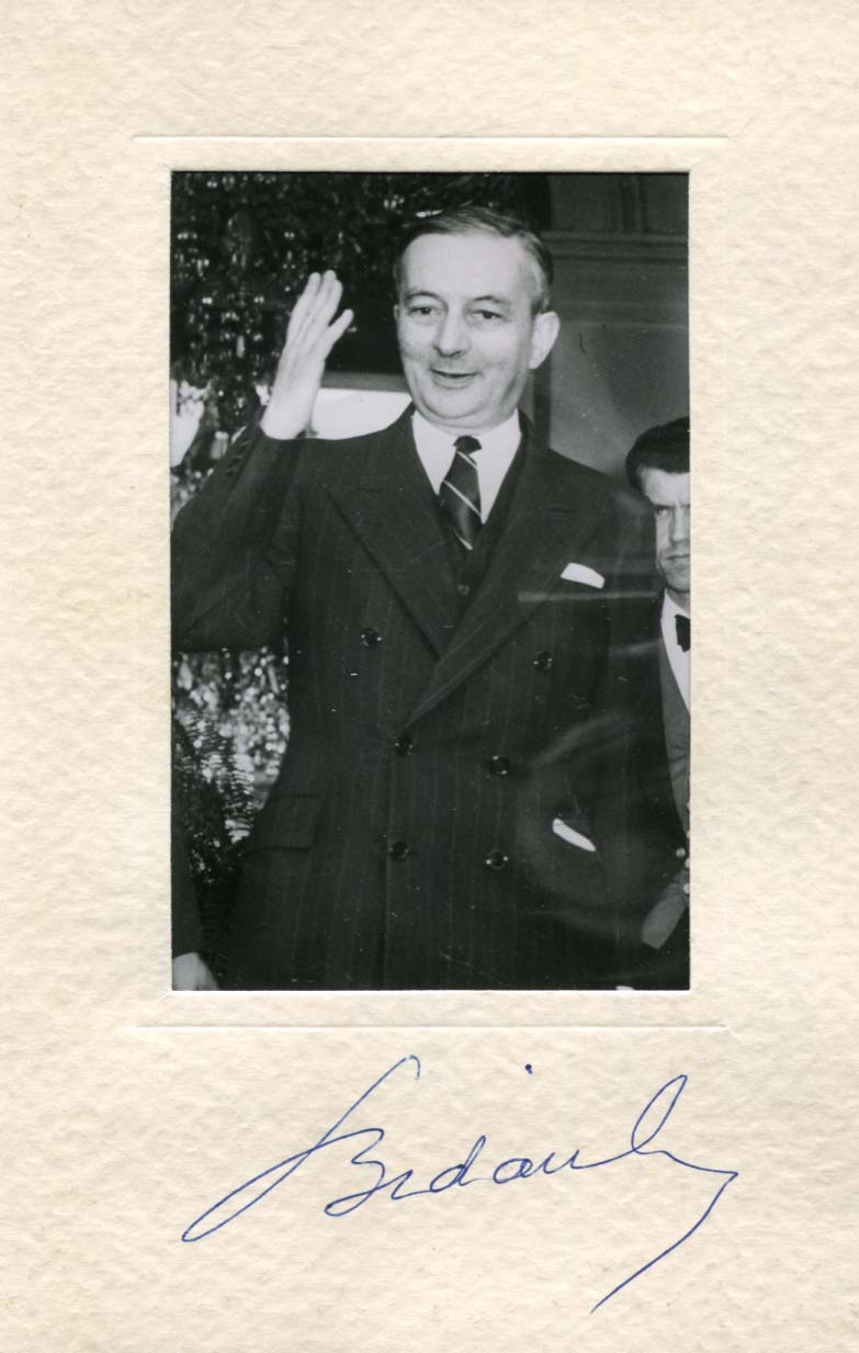 Georges-Augustin Bidault Autograph Autogramm | ID 7767767089301