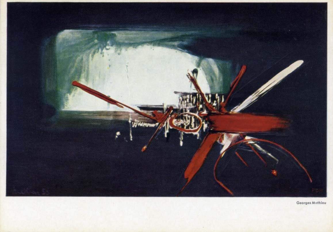 Mathieu, Georges autograph