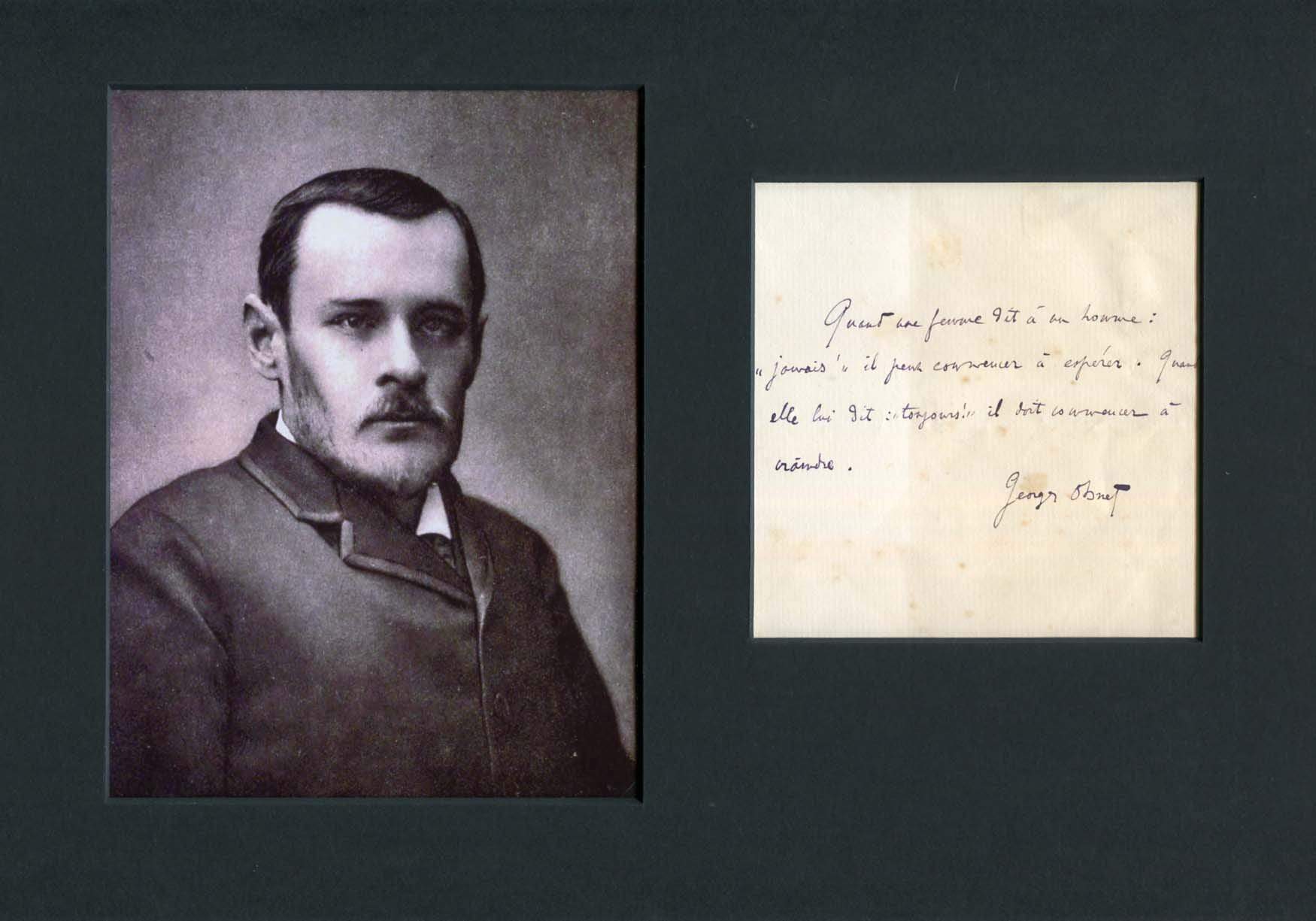 Georges Ohnet Autograph Autogramm | ID 7177453961365