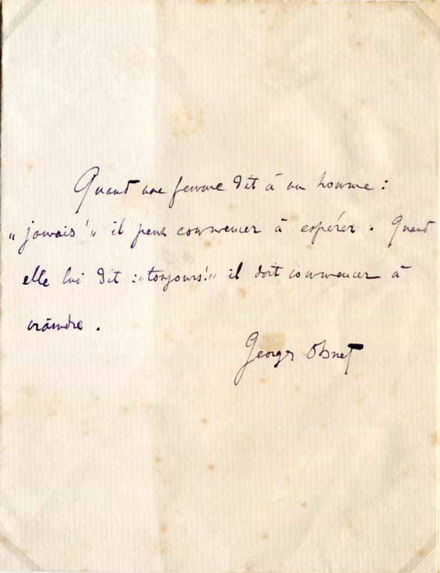 Georges Ohnet Autograph Autogramm | ID 7177453961365