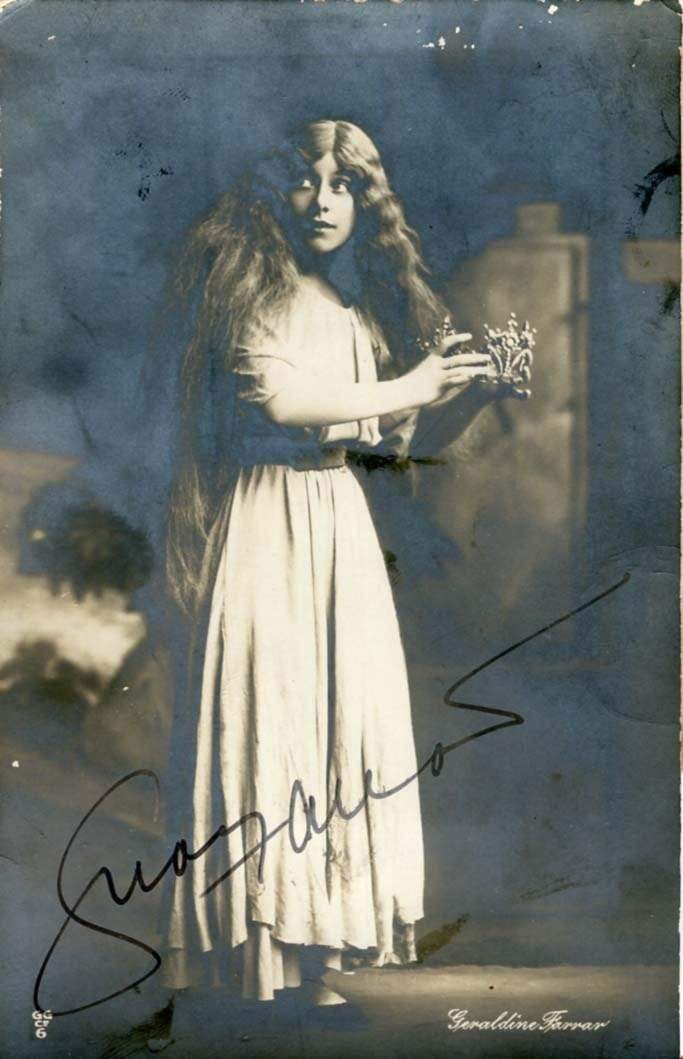Farrar, Geraldine autograph