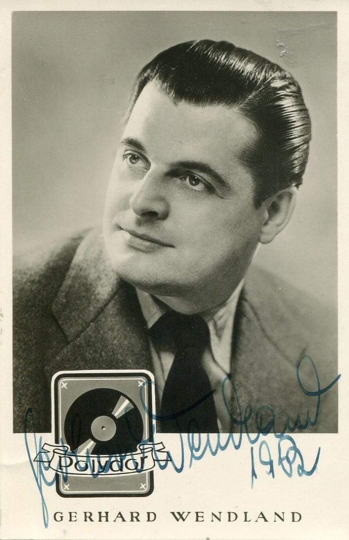 Gerhard Wendland Autograph Autogramm | ID 6962730270869