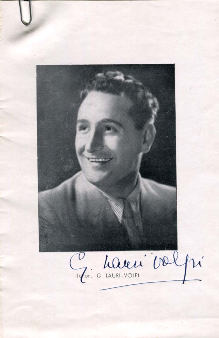 Giacomo Lauri-Volpi Autograph Autogramm | ID 7775643762837