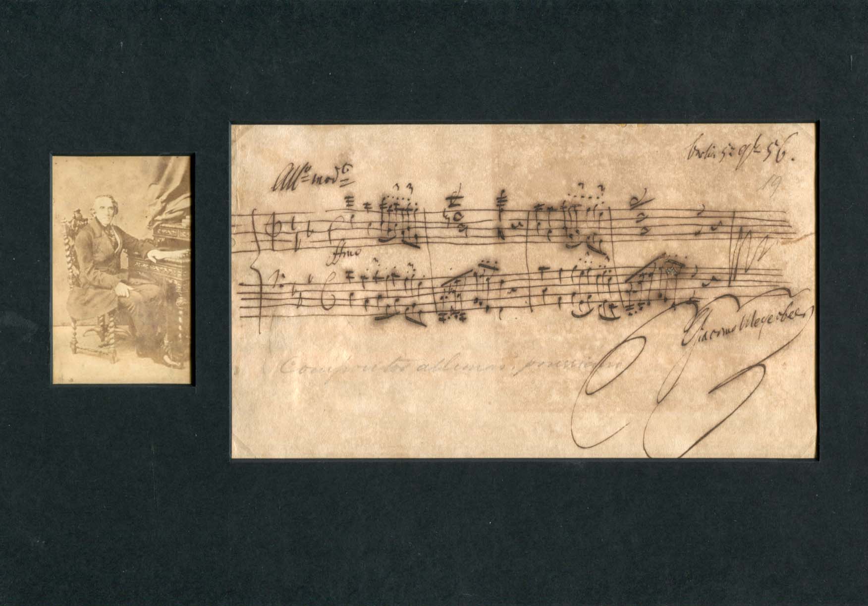 Giacomo Meyerbeer Autogramm