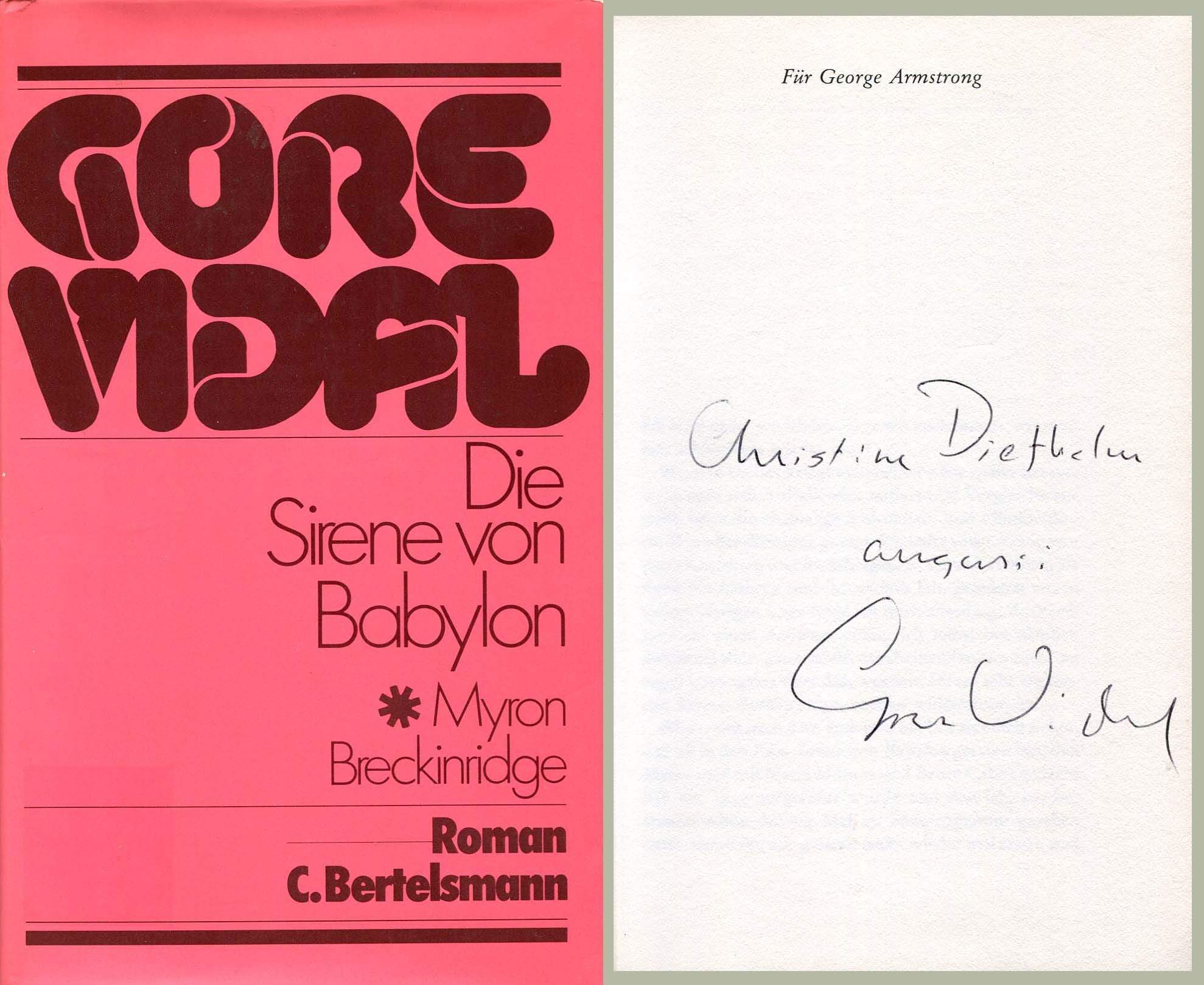 Vidal, Gore autograph