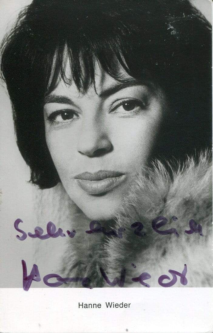 Hanne Wieder Autograph Autogramm | ID 6944479936661