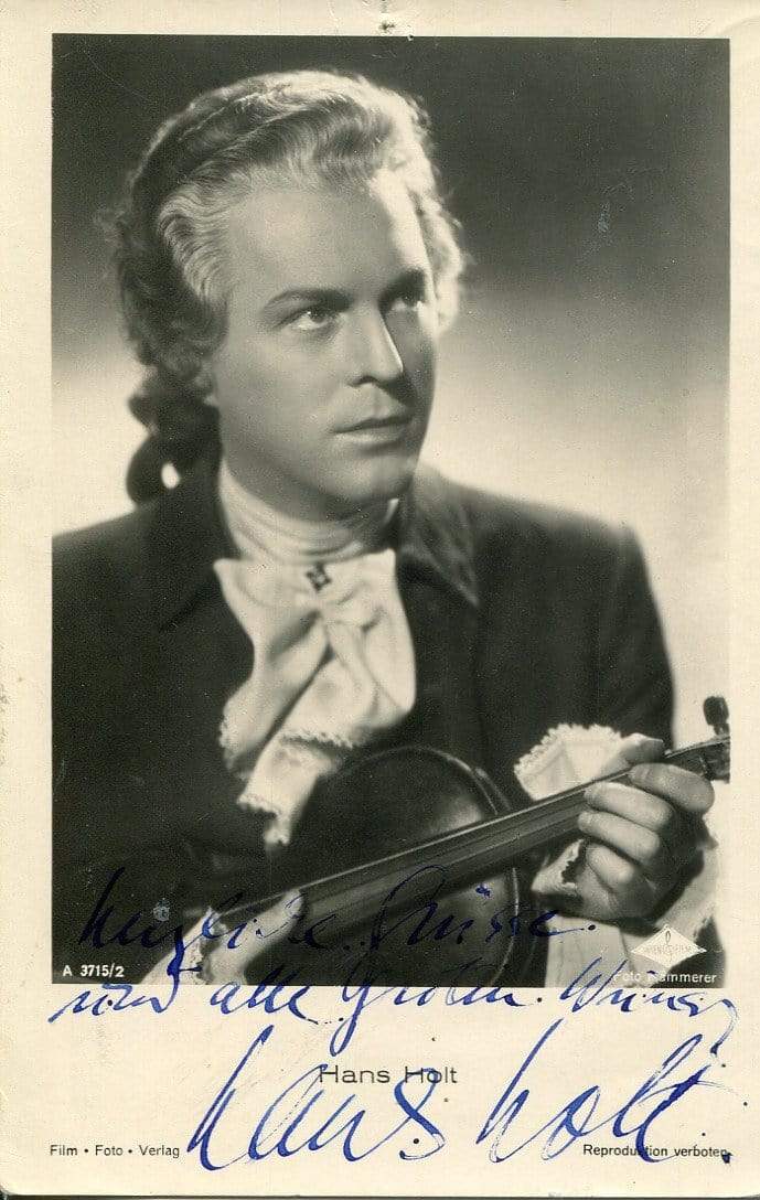 Holt, Hans autograph