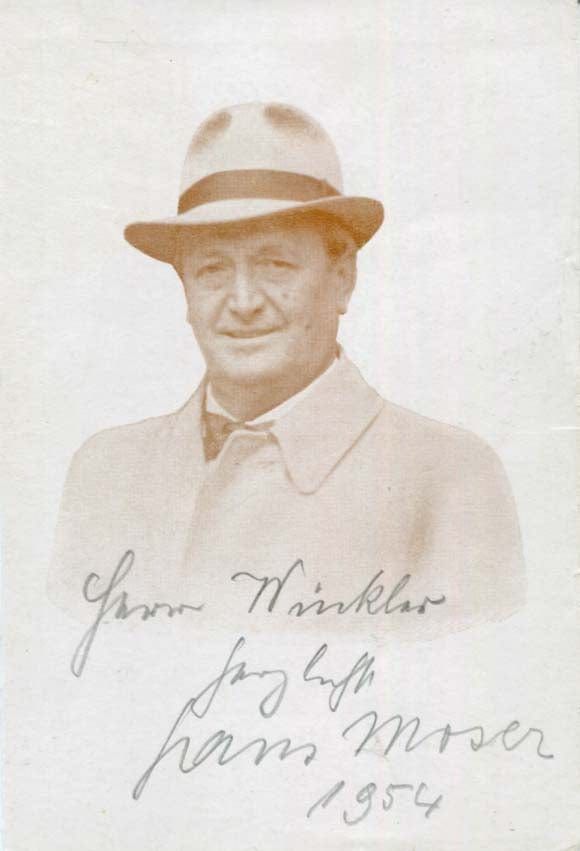 Hans Moser Autograph Autogramm | ID 7765450031253