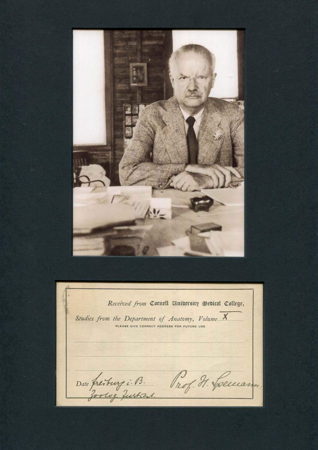 Hans Spemann Autograph Autogramm | ID 7163804418197