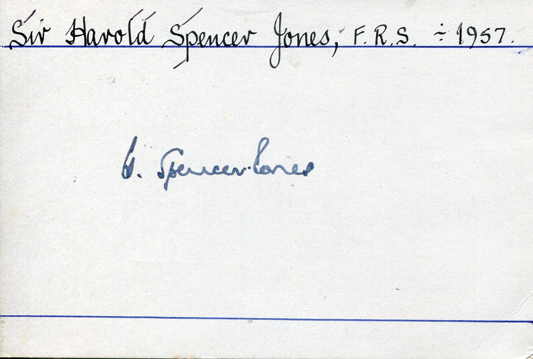 Harold Spencer Jones Autograph Autogramm | ID 7364061954197
