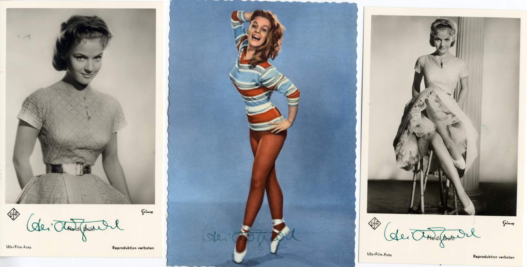 Fünf Heidi Brühl Autogramme