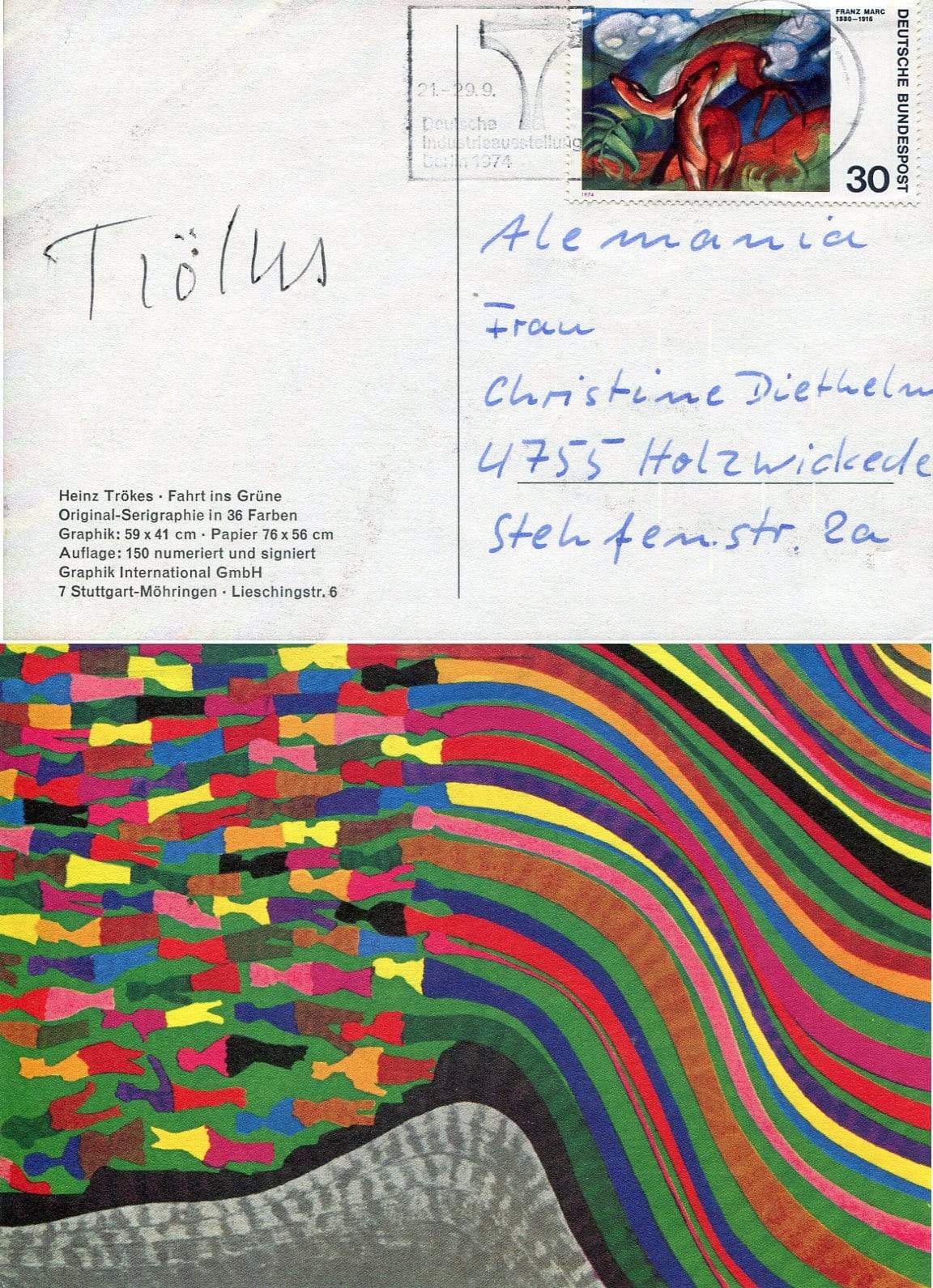 Trökes, Heinz autograph