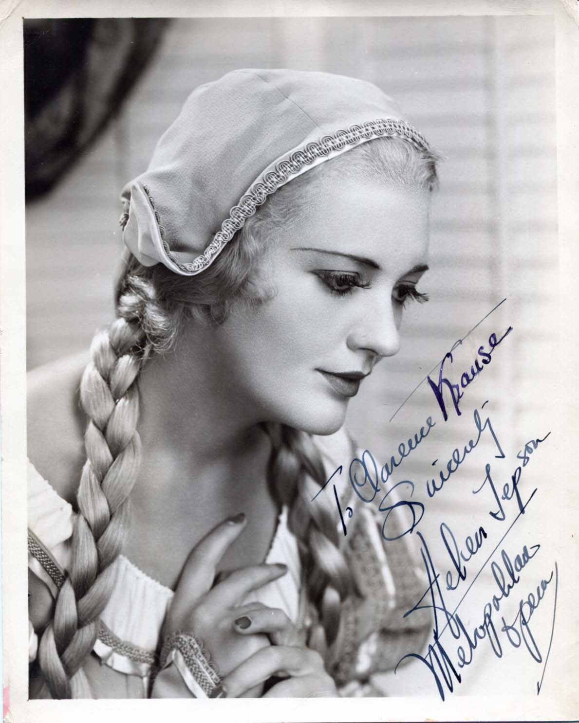 Jepson, Helen autograph