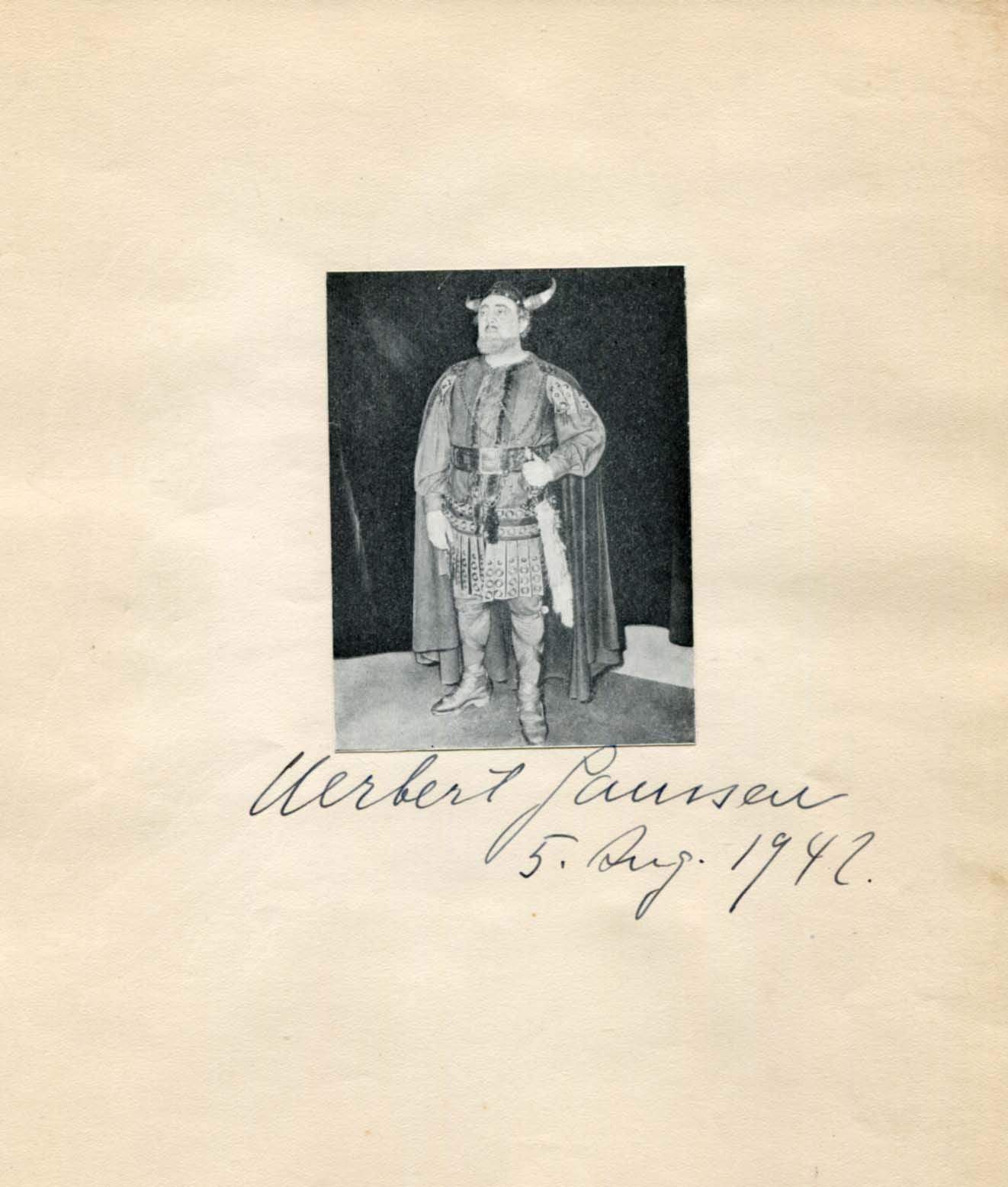 Janssen, Herbert autograph