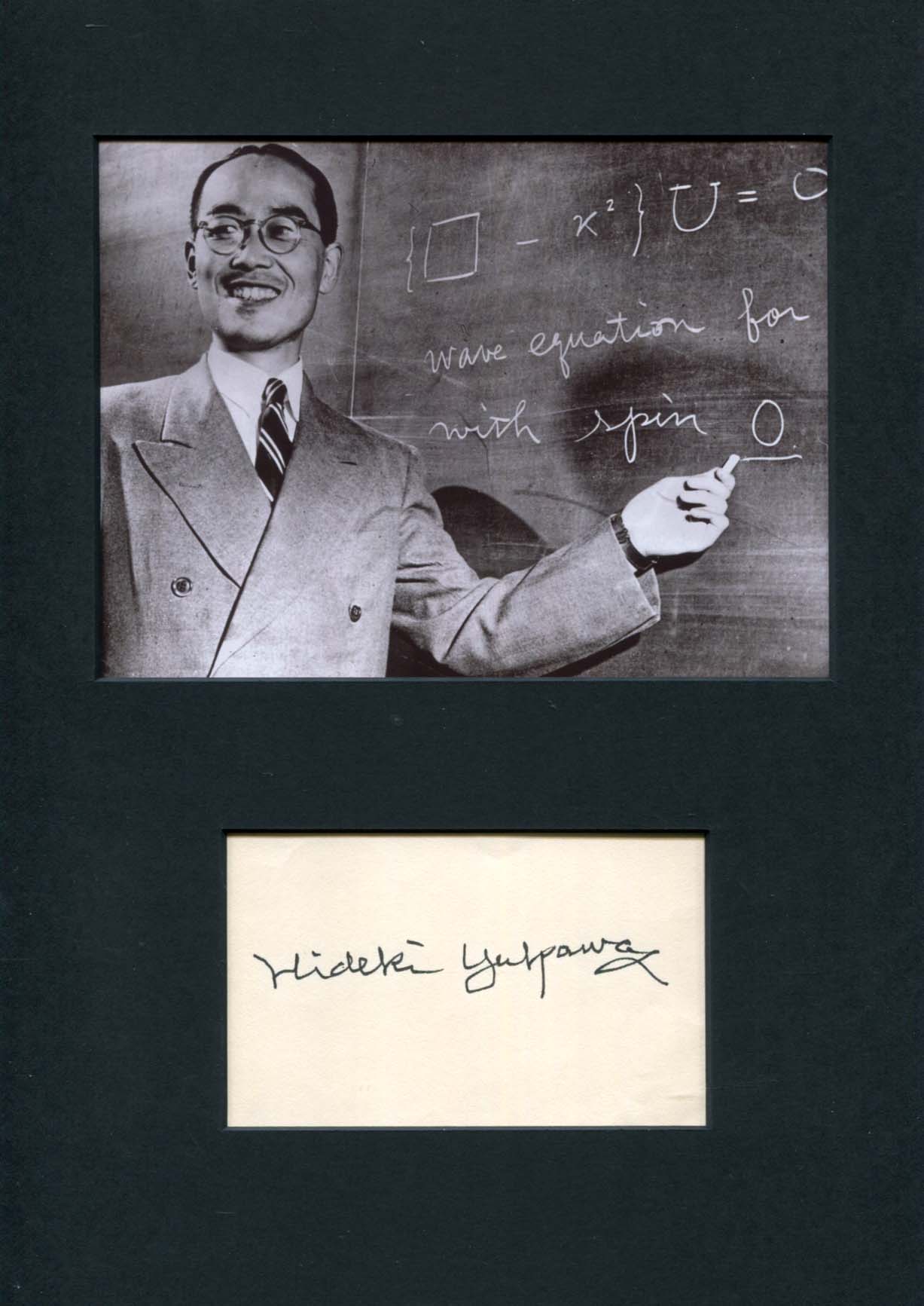 Hideki Yukawa Autograph Autogramm | ID 7775500304533