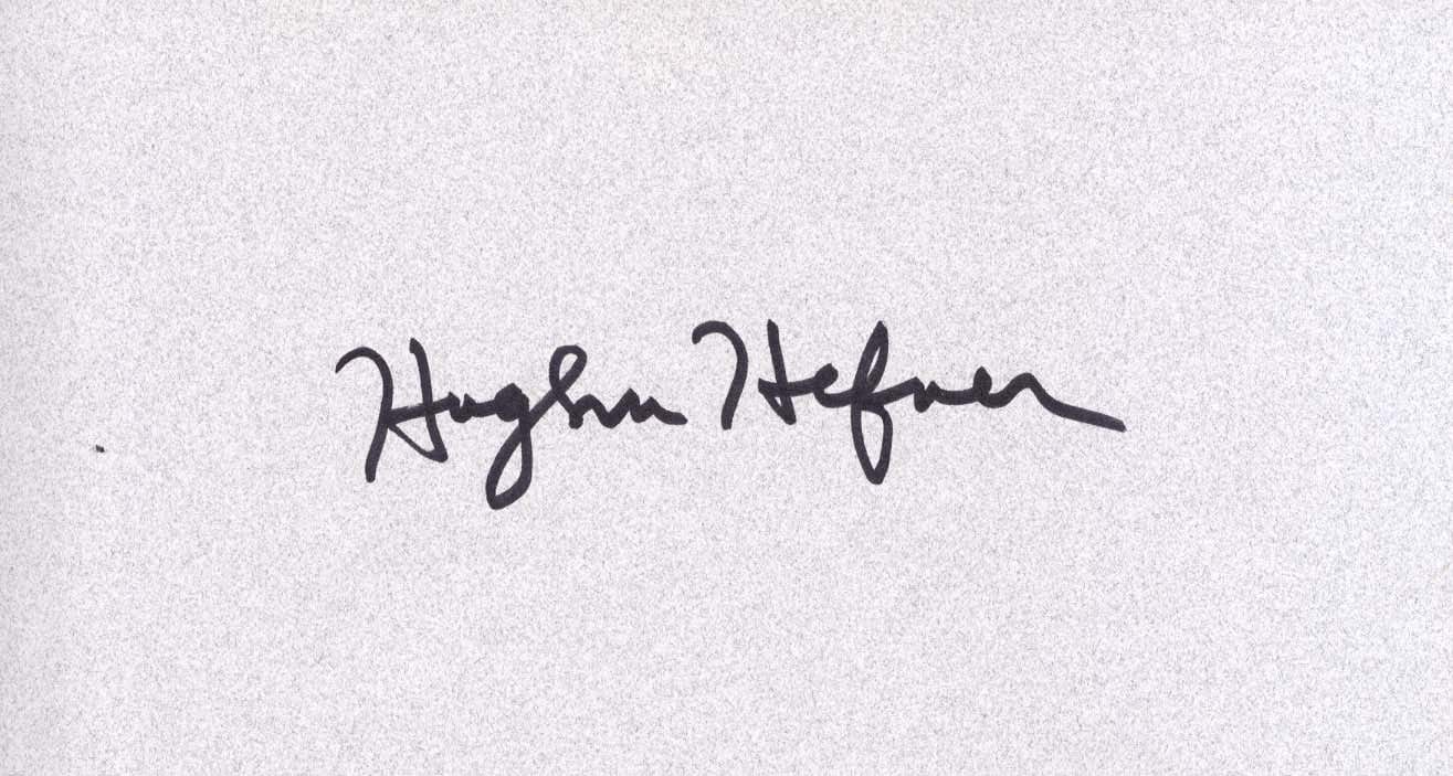 Hugh Hefner Autograph Autogramm | ID 7493725290645