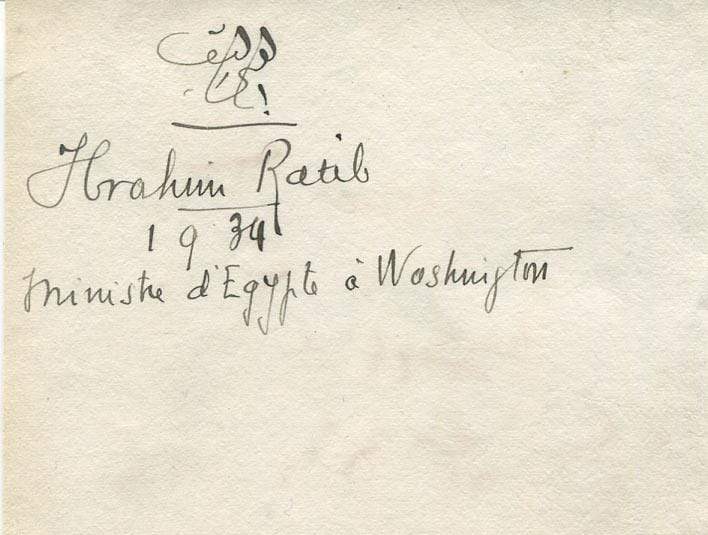 Ratib, Ibrahim autograph
